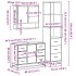 Juego de muebles de baño 3 pzas madera contrachapada