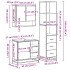 Set de muebles baño 3 pzas madera contrachapada roble