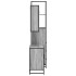 Set de muebles de baño 3 pzas madera contrachapada gris