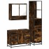 Set de muebles baño 3 pzas madera contrachapada roble