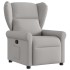 Sillón reclinable de tela gris