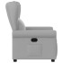 Sillón reclinable de tela gris
