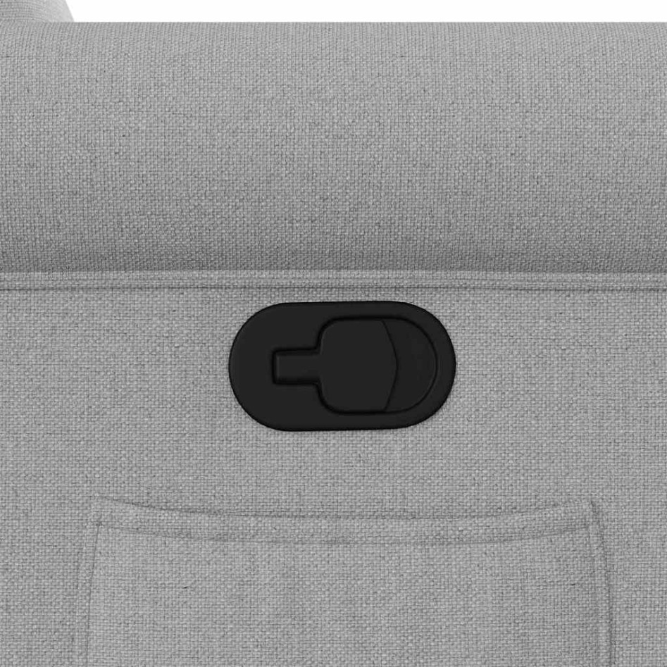Sillón reclinable de tela gris