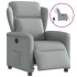 Sillón reclinable eléctrico tela gris