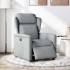 Sillón reclinable eléctrico tela gris