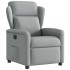 Sillón reclinable eléctrico tela gris