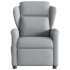Sillón reclinable eléctrico tela gris