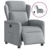 Sillón reclinable eléctrico tela gris