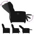 Sillón reclinable eléctrico de tela