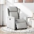 Sillón reclinable eléctrico de tela gris