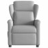 Sillón reclinable eléctrico de tela gris