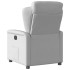 Sillón reclinable eléctrico de tela gris