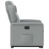 Sillón eléctrico reclinable elevable de tela gris