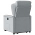 Sillón eléctrico reclinable elevable de tela gris