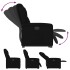 Sillón eléctrico reclinable elevable de tela
