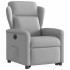 Sillón eléctrico reclinable elevable de tela gris
