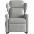 Sillón eléctrico reclinable elevable de tela gris