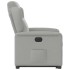 Sillón eléctrico reclinable elevable de tela gris