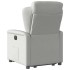 Sillón eléctrico reclinable elevable de tela gris