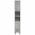 Set muebles de baño 2 piezas madera contrachapada gris