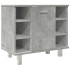 Set muebles de baño 2 piezas madera contrachapada gris