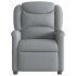 Sillón reclinable de tela gris