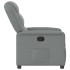 Sillón reclinable de tela gris