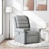 Sillón reclinable de masaje de tela gris