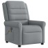 Sillón reclinable de masaje de tela gris