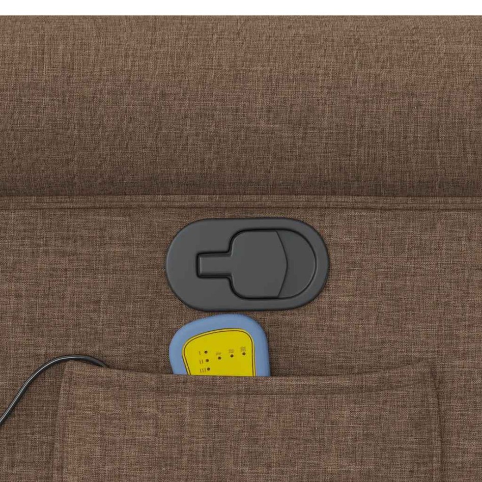 Sillón reclinable con masaje de tela