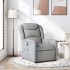 Sillón reclinable de masaje de tela gris