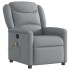 Sillón reclinable de masaje de tela gris