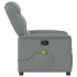 Sillón reclinable de masaje de tela gris