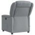 Sillón reclinable de masaje de tela gris