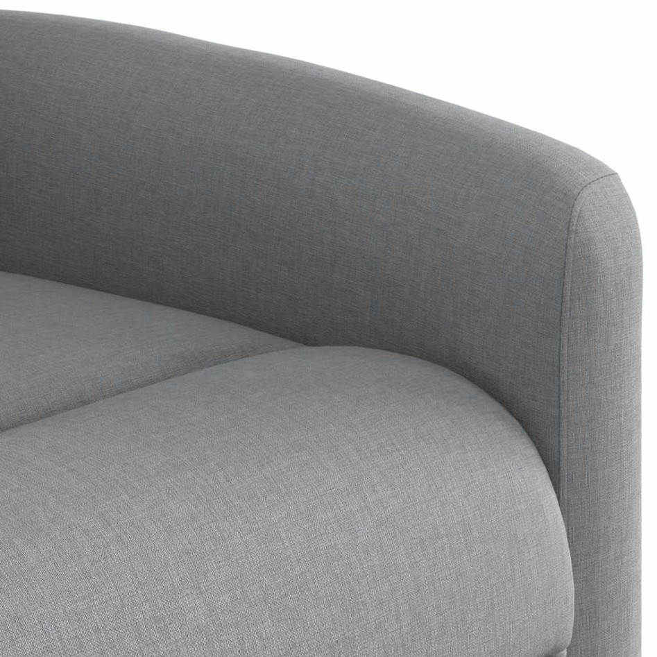 Sillón reclinable de masaje de tela gris