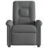 Sillón de masaje reclinable de tela gris