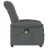 Sillón de masaje reclinable de tela gris