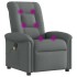 Sillón de masaje reclinable de tela gris