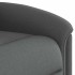 Sillón de masaje reclinable de tela gris