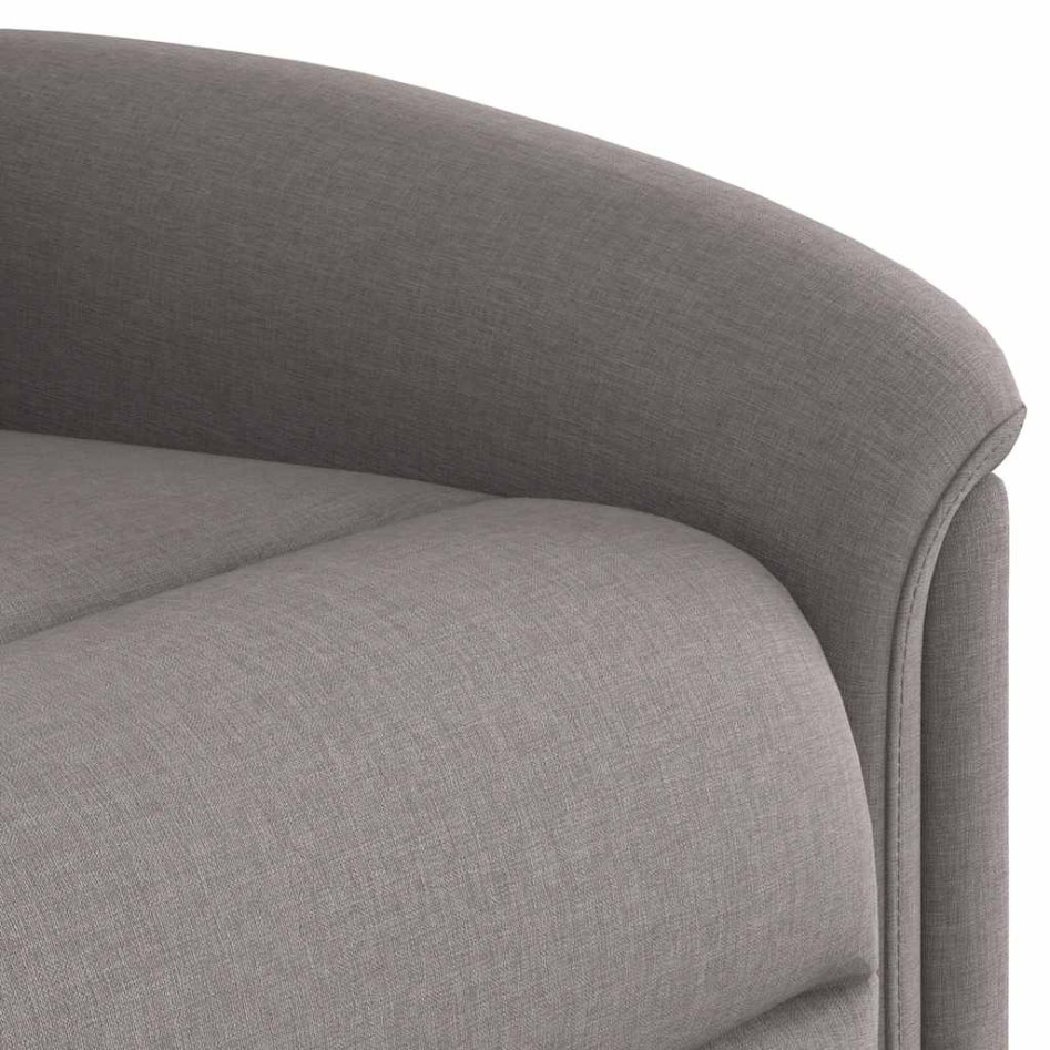 Sillón de masaje reclinable de tela gris