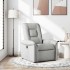 Sillón reclinable de tela gris