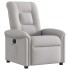 Sillón reclinable de tela gris