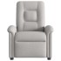 Sillón reclinable de tela gris