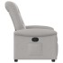 Sillón reclinable de tela gris