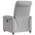Sillón reclinable de tela gris
