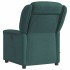 Sillón de masaje reclinable de tela verde