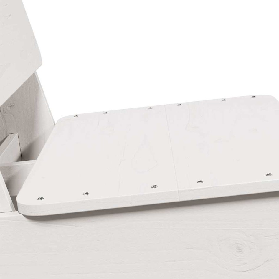 Sillas jardín 2 uds madera maciza pino blanco 60x64x70,5