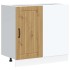Mueble bajo para fregadero Lucca madera artesanal de