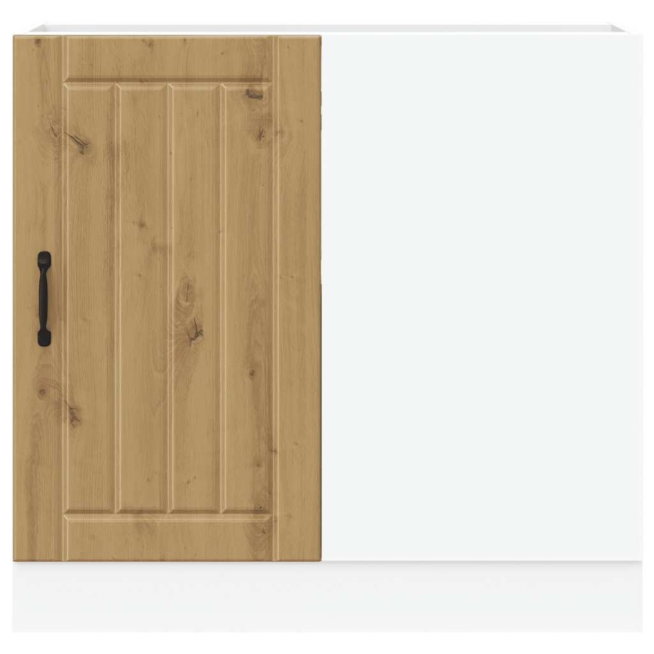 Mueble bajo para fregadero Lucca madera artesanal de