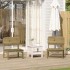 Sillas de jardín 2 uds 60x52,5x72 cm madera de pino